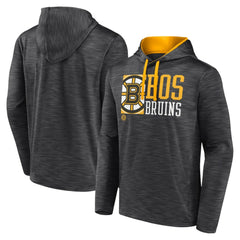 Boston Bruins Fanatics Never Quit Pullover Hoodie - Charcoal Hoodies