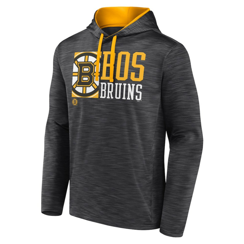 Boston Bruins Fanatics Never Quit Pullover Hoodie - Charcoal Hoodies