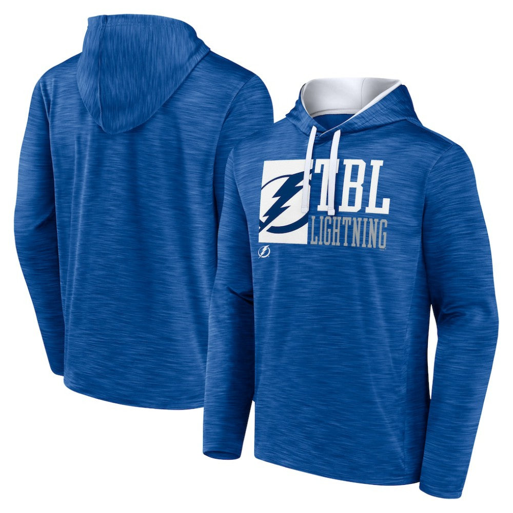 Tampa Bay Lightning Fanatics Never Quit Pullover Hoodie - Blue Hoodies