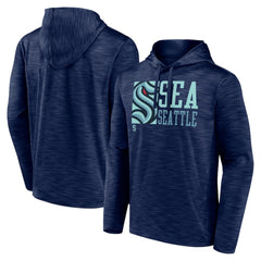 Seattle Kraken Fanatics Never Quit Pullover Hoodie - Deep Sea Blue Hoodies