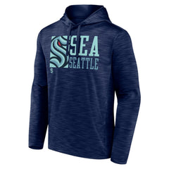 Seattle Kraken Fanatics Never Quit Pullover Hoodie - Deep Sea Blue Hoodies