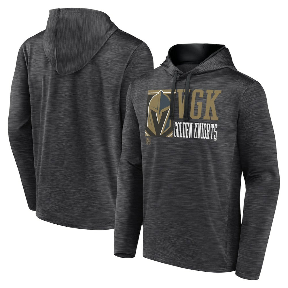Vegas Golden Knights Fanatics Never Quit Pullover Hoodie - Charcoal Hoodies