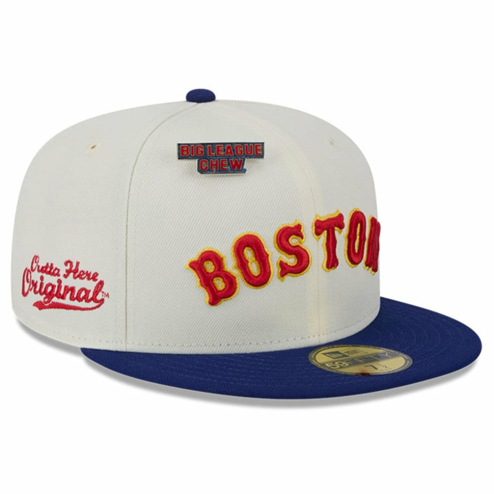 Boston Red Sox Big League Chew Original 59FIFTY Fitted Hat White