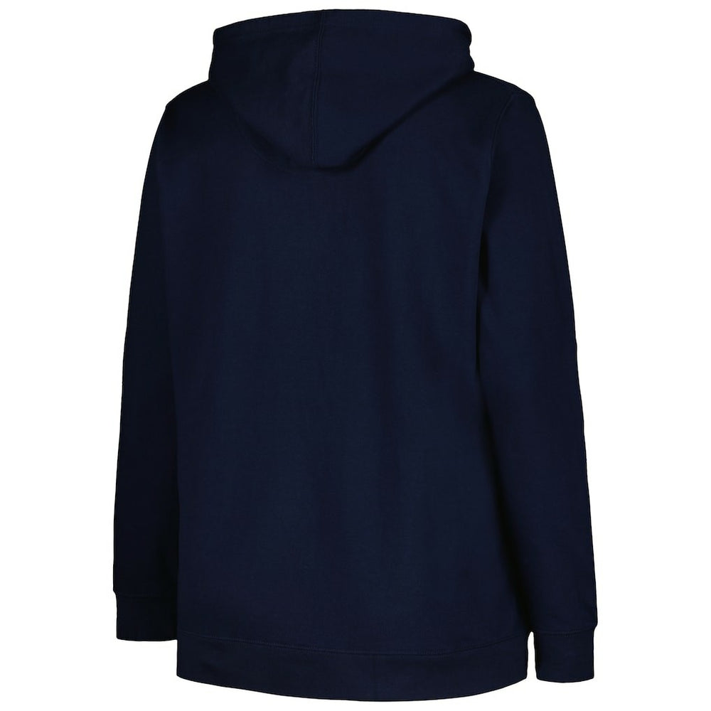 Chicago Bears Women's Plus Size Heart and Soul V-Neck Pullover Hoodie - Navy on sale