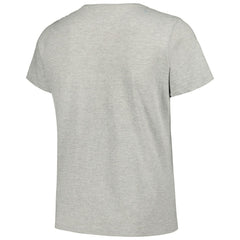 New Orleans Saints Women's Plus Size Arch Over Logo T-Shirt - Heather Gray for sale