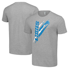 Detroit Lions Starter Color Scratch T-Shirt - Heather Gray for sale