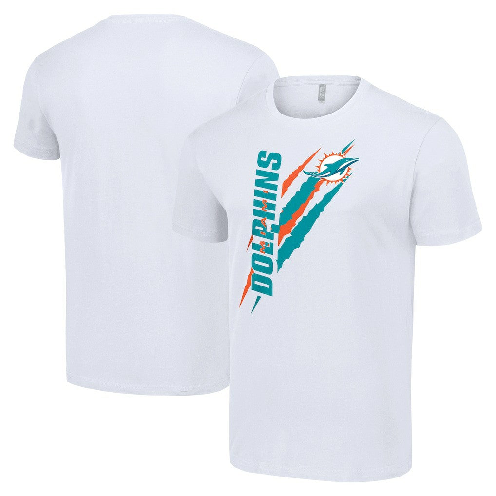 Miami Dolphins Starter Color Scratch T-Shirt - White for sale