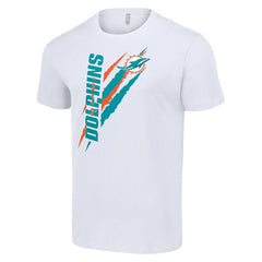 Miami Dolphins Starter Color Scratch T-Shirt - White for sale