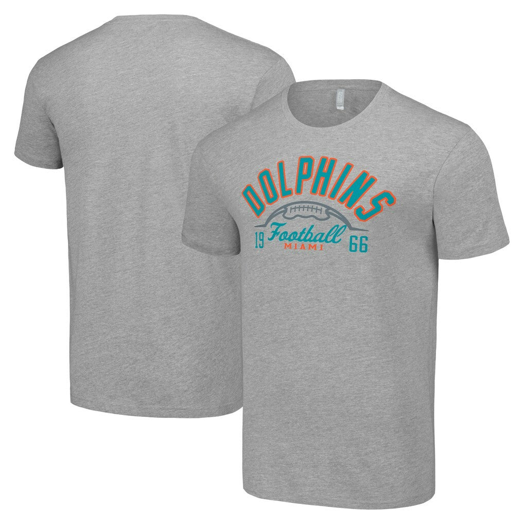 Miami Dolphins Starter Half Ball Team T-Shirt - Heather Gray cheap
