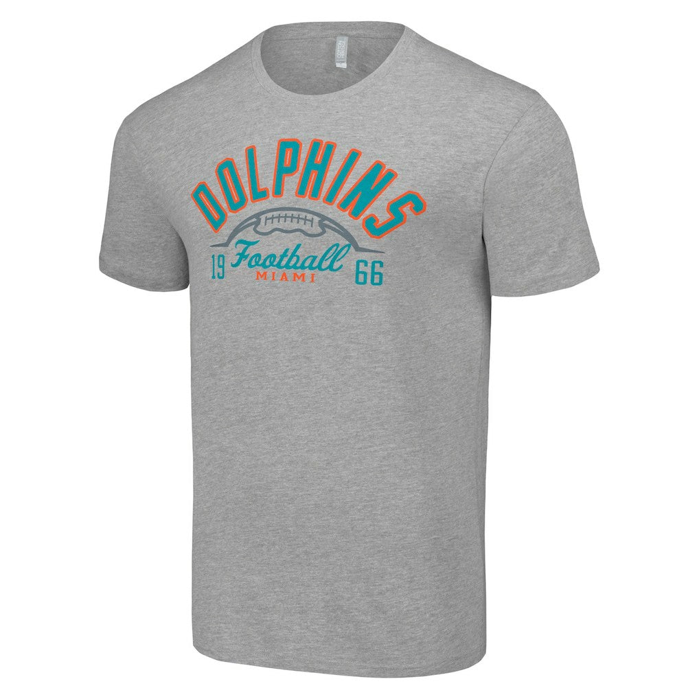 Miami Dolphins Starter Half Ball Team T-Shirt - Heather Gray cheap