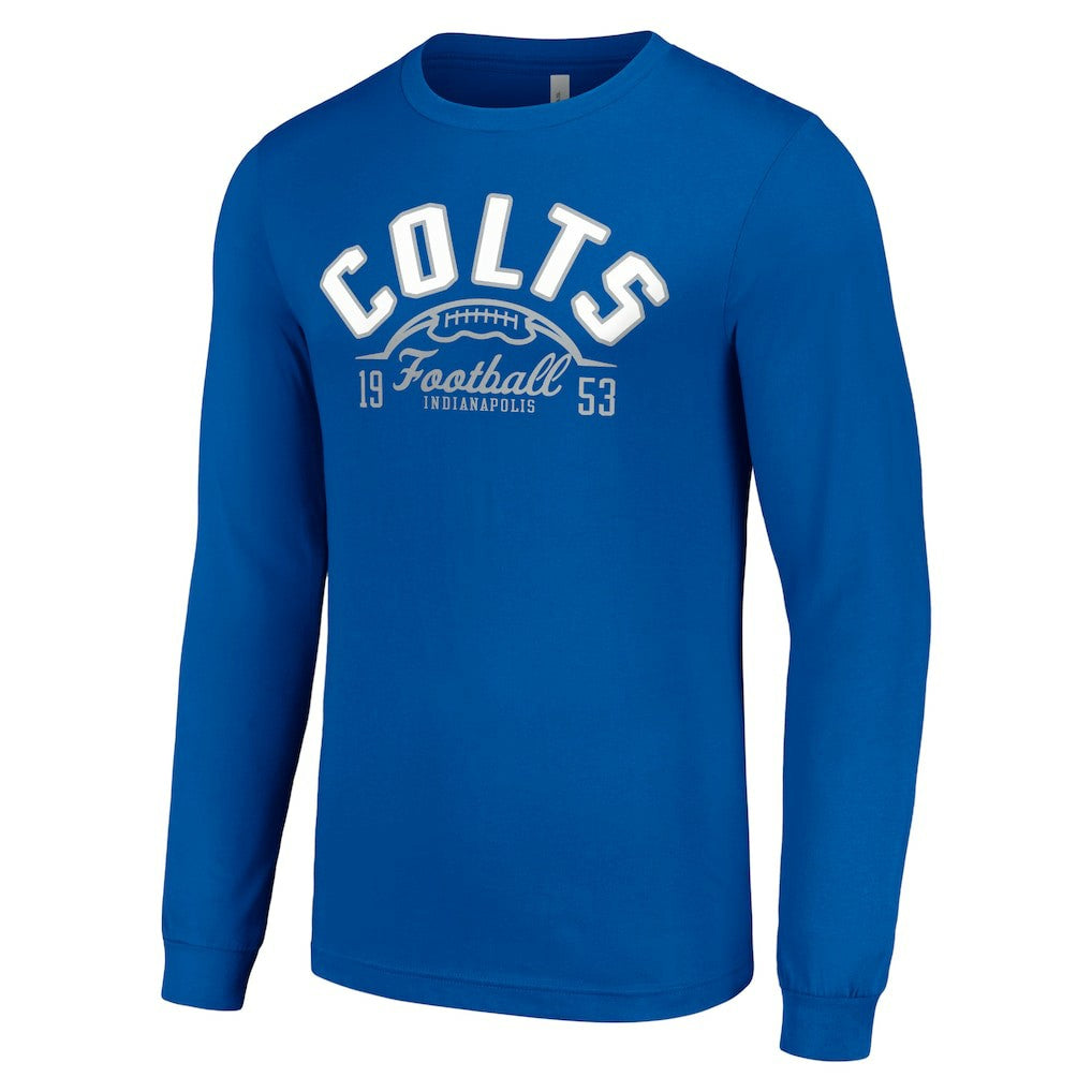 Indianapolis Colts Starter Half Ball Team Long Sleeve T-Shirt - Royal outlet