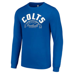 Indianapolis Colts Starter Half Ball Team Long Sleeve T-Shirt - Royal outlet