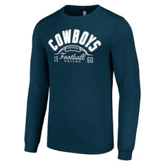 Dallas Cowboys Starter Half Ball Team Long Sleeve T-Shirt - Navy on sale