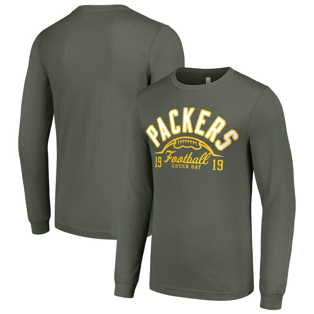 Green Bay Packers Starter Half Ball Team Long Sleeve T-Shirt - Green outlet