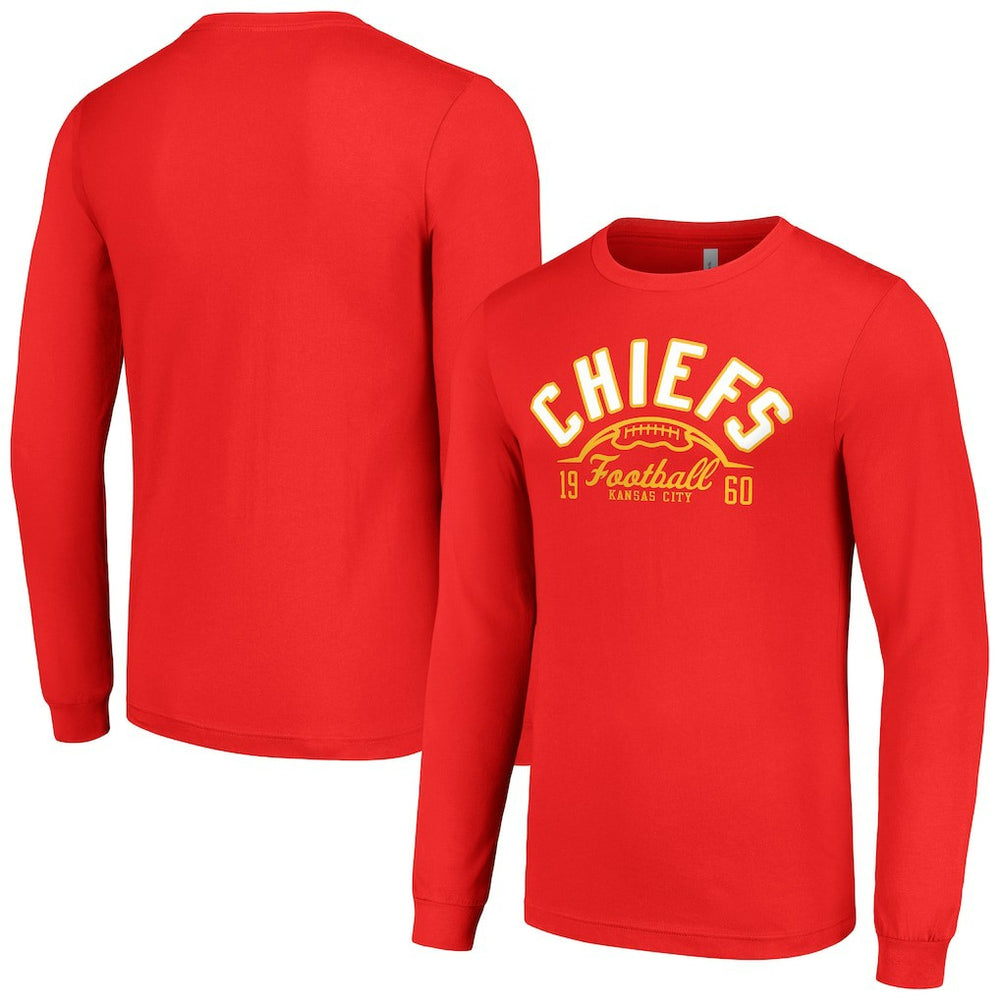 Kansas City Chiefs Starter Half Ball Team Long Sleeve T-Shirt - Red cheap