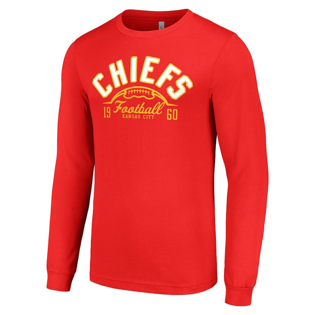 Kansas City Chiefs Starter Half Ball Team Long Sleeve T-Shirt - Red cheap