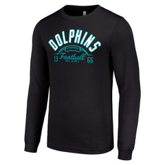 Miami Dolphins Starter Half Ball Team Long Sleeve T-Shirt - Black cheap