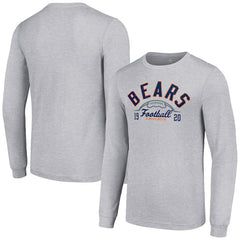 Chicago Bears Starter Half Ball Team Long Sleeve T-Shirt - Heather Gray for sale