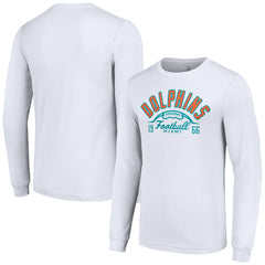 Miami Dolphins Starter Half Ball Team Long Sleeve T-Shirt - White online