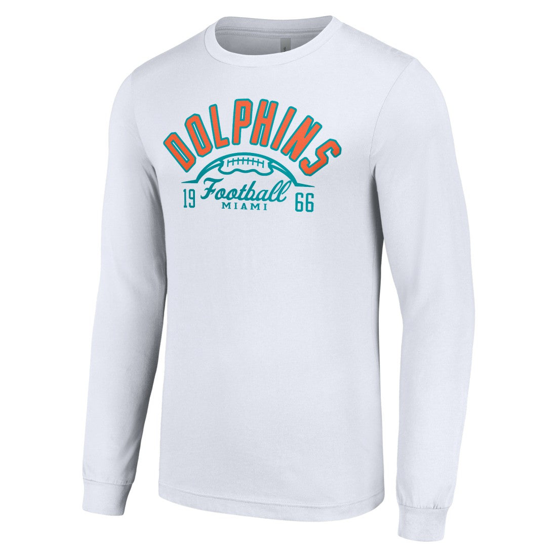 Miami Dolphins Starter Half Ball Team Long Sleeve T-Shirt - White online