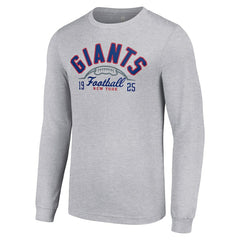 New York Giants Starter Half Ball Team Long Sleeve T-Shirt - Heather Gray online