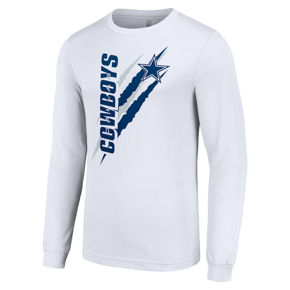 Dallas Cowboys Starter Color Scratch Long Sleeve T-Shirt - White online