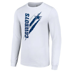 Dallas Cowboys Starter Color Scratch Long Sleeve T-Shirt - White online