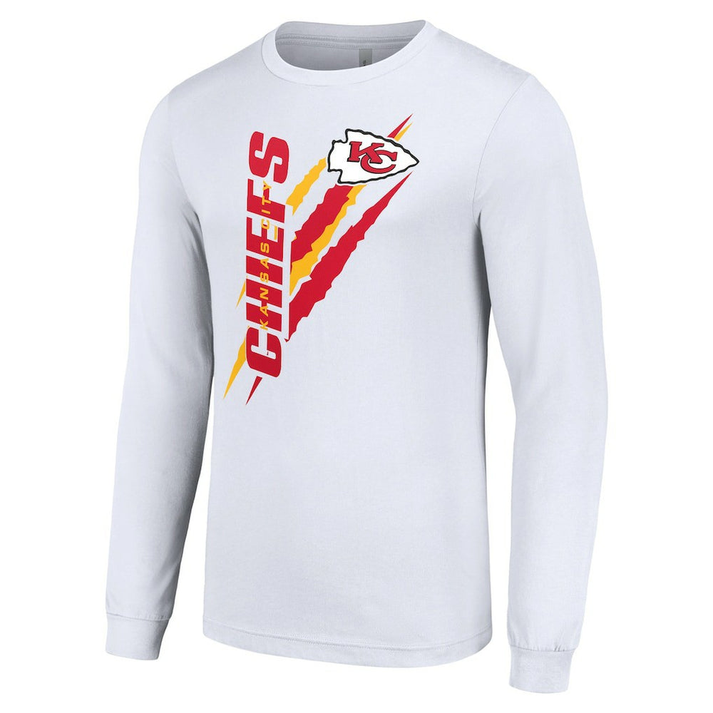 Kansas City Chiefs Starter Color Scratch Long Sleeve T-Shirt - White cheap