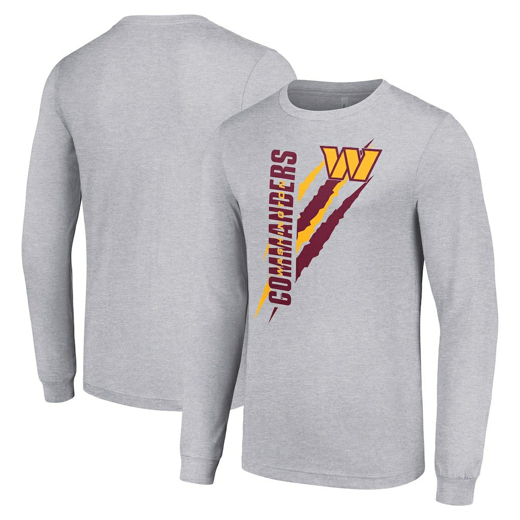 Washington Commanders Starter Color Scratch Long Sleeve T-Shirt - Heather Gray sale