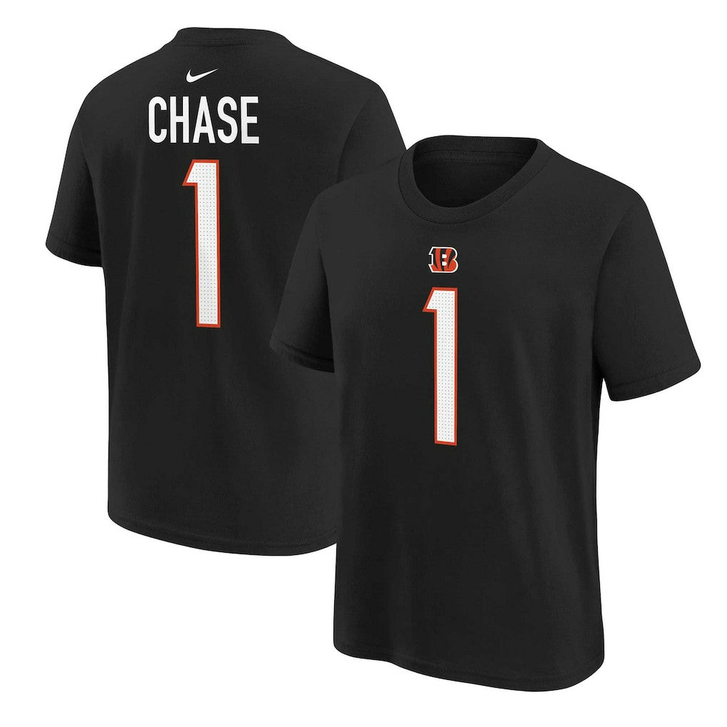 Ja'Marr Chase Cincinnati Bengals Preschool Player Name & Number T-Shirt - Black on sale
