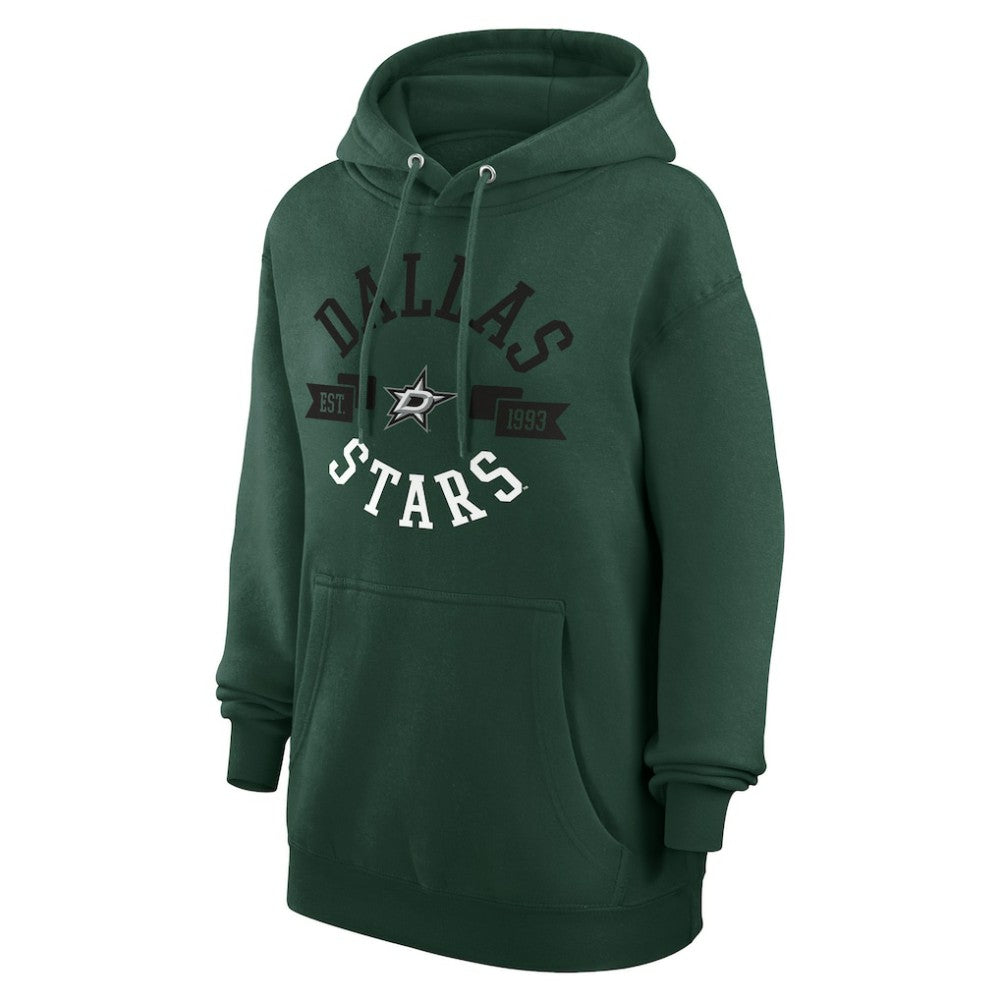 Dallas Stars G-III 4Her by Carl Banks Women's City Graphic Fleece Pullover Hoodie - Green Hoodies