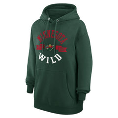 Minnesota Wild G-III 4Her by Carl Banks Women's City Graphic Fleece Pullover Hoodie - Green Hoodies