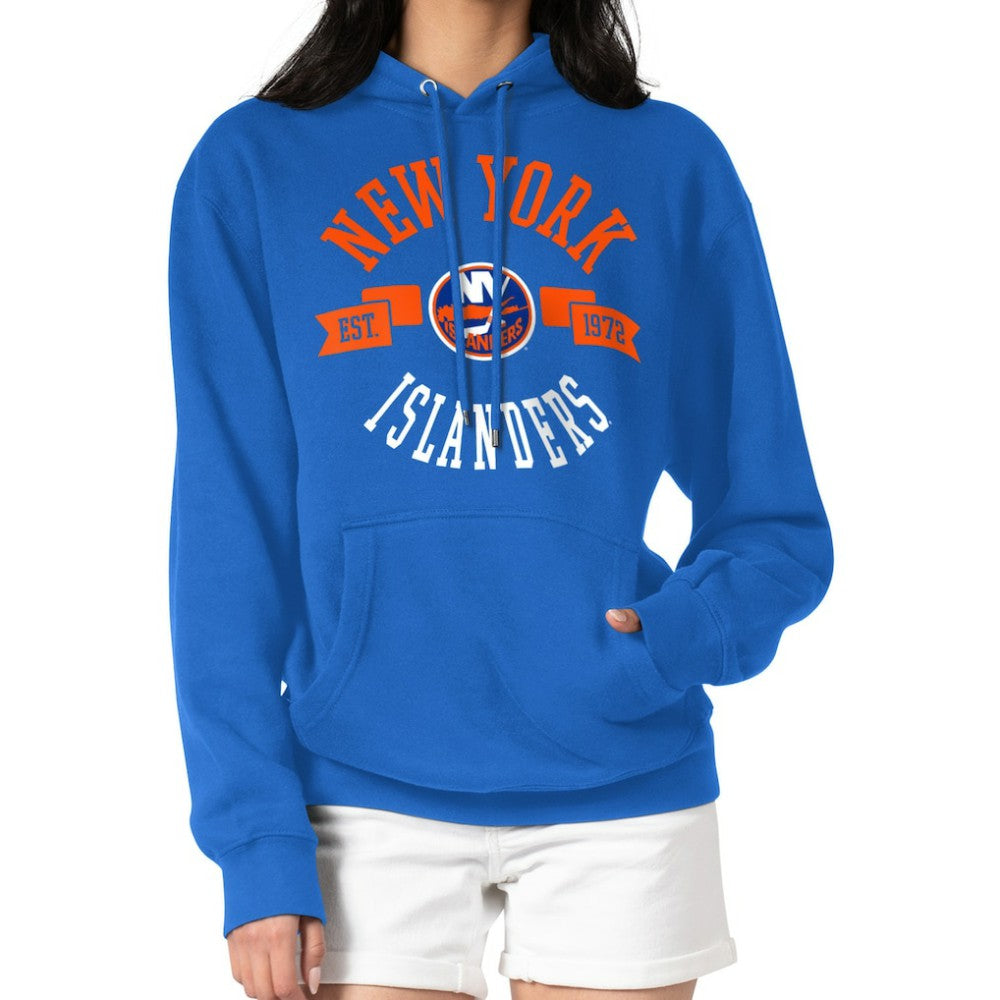 New York Islanders G-III 4Her by Carl Banks Women's City Graphic Fleece Pullover Hoodie - Royal Hoodies