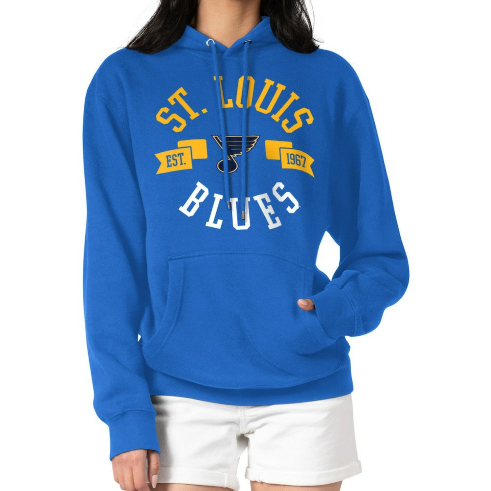 St. Louis Blues G-III 4Her by Carl Banks Women's City Graphic Fleece Pullover Hoodie - Blue Hoodies