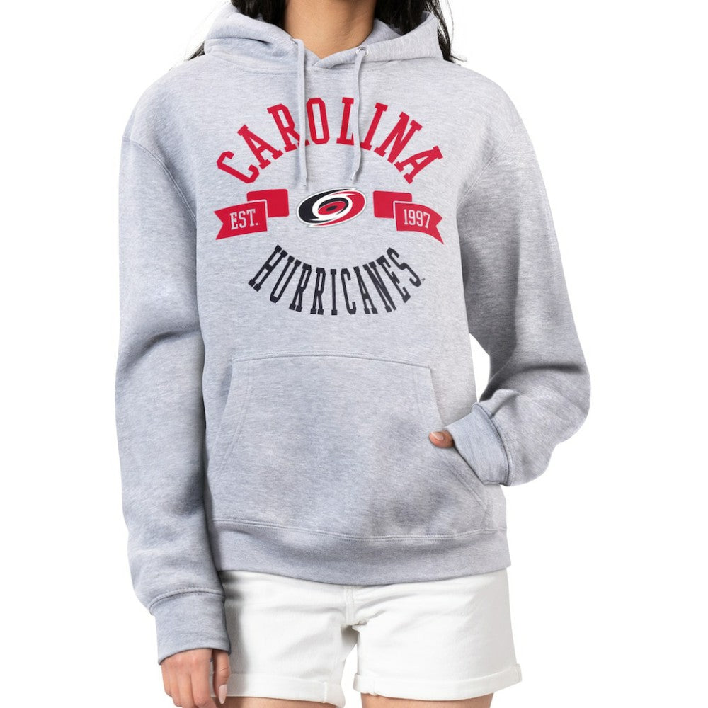 Carolina Hurricanes G-III 4Her by Carl Banks Women's City Graphic Fleece Pullover Hoodie - Heather Gray Hoodies