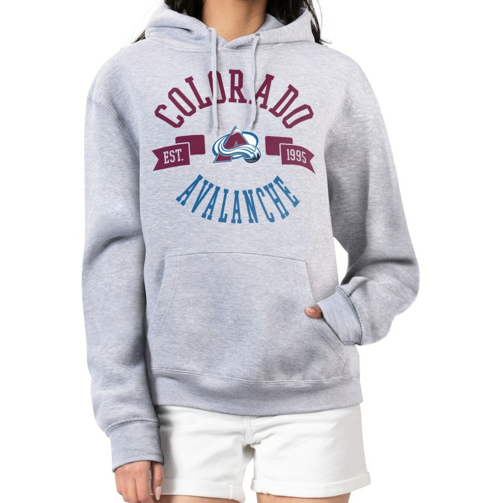 Colorado Avalanche G-III 4Her by Carl Banks Women's City Graphic Fleece Pullover Hoodie - Heather Gray Hoodies