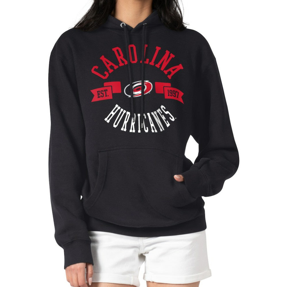 Carolina Hurricanes G-III 4Her by Carl Banks Women's City Graphic Fleece Pullover Hoodie - Black Hoodies