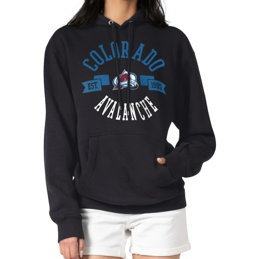 Colorado Avalanche G-III 4Her by Carl Banks Women's City Graphic Fleece Pullover Hoodie - Black Hoodies