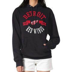 Detroit Red Wings G-III 4Her by Carl Banks Women's City Graphic Fleece Pullover Hoodie - Black Hoodies