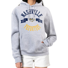 Nashville Predators G-III 4Her by Carl Banks Women's City Graphic Fleece Pullover Hoodie - Heather Gray Hoodies
