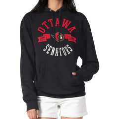 Ottawa Senators G-III 4Her by Carl Banks Women's City Graphic Fleece Pullover Hoodie - Black Hoodies