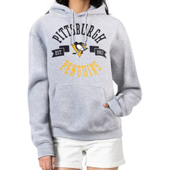 Pittsburgh Penguins G-III 4Her by Carl Banks Women's City Graphic Fleece Pullover Hoodie - Heather Gray Hoodies
