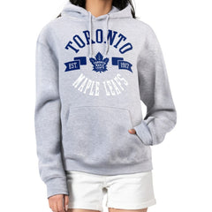 Toronto Maple Leafs G-III 4Her by Carl Banks Women's City Graphic Fleece Pullover Hoodie - Heather Gray Hoodies