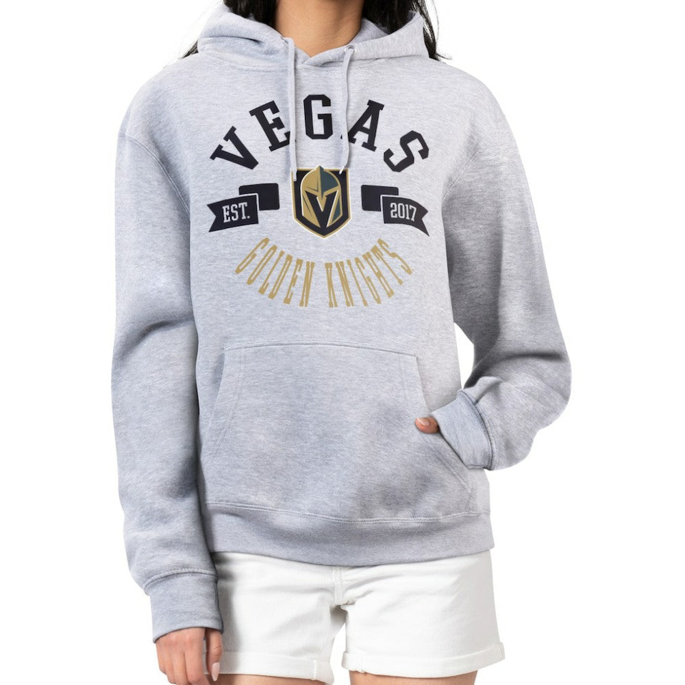Vegas Golden Knights G-III 4Her by Carl Banks Women's City Graphic Fleece Pullover Hoodie - Heather Gray Hoodies