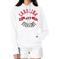 Carolina Hurricanes G-III 4Her by Carl Banks Women's City Graphic Fleece Pullover Hoodie - White Hoodies