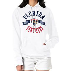 Florida Panthers G-III 4Her by Carl Banks Women's City Graphic Fleece Pullover Hoodie - White Hoodies
