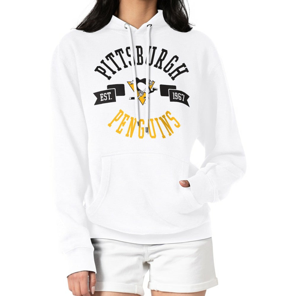 Pittsburgh Penguins G-III 4Her by Carl Banks Women's City Graphic Fleece Pullover Hoodie - White Hoodies