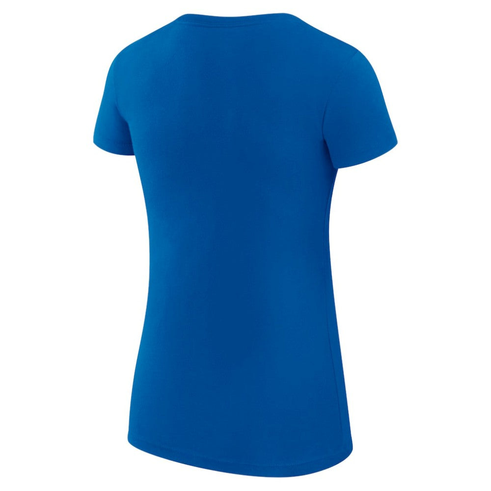 St. Louis Blues G-III 4Her by Carl Banks Women's Super-Slim Fit Lightweight City Graphic Sport Crewneck T-Shirt - Royal T-shirts