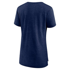 Columbus Blue Jackets Women's Crash the Net Tri-Blend T-Shirt - Navy T-shirts