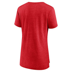 Montreal Canadiens Women's Crash the Net Tri-Blend T-Shirt - Red T-shirts